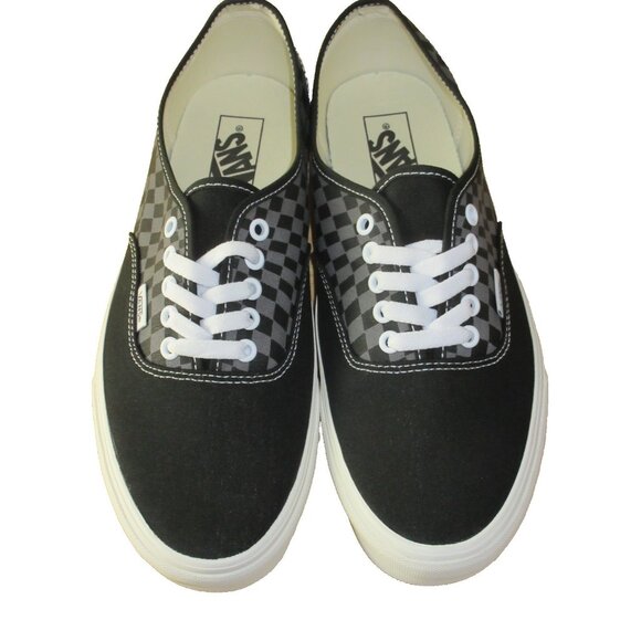 Vans Men's Authentic Warped Checkerboard Black White Skate shoes Size 10 NIB - Picture 3 of 7